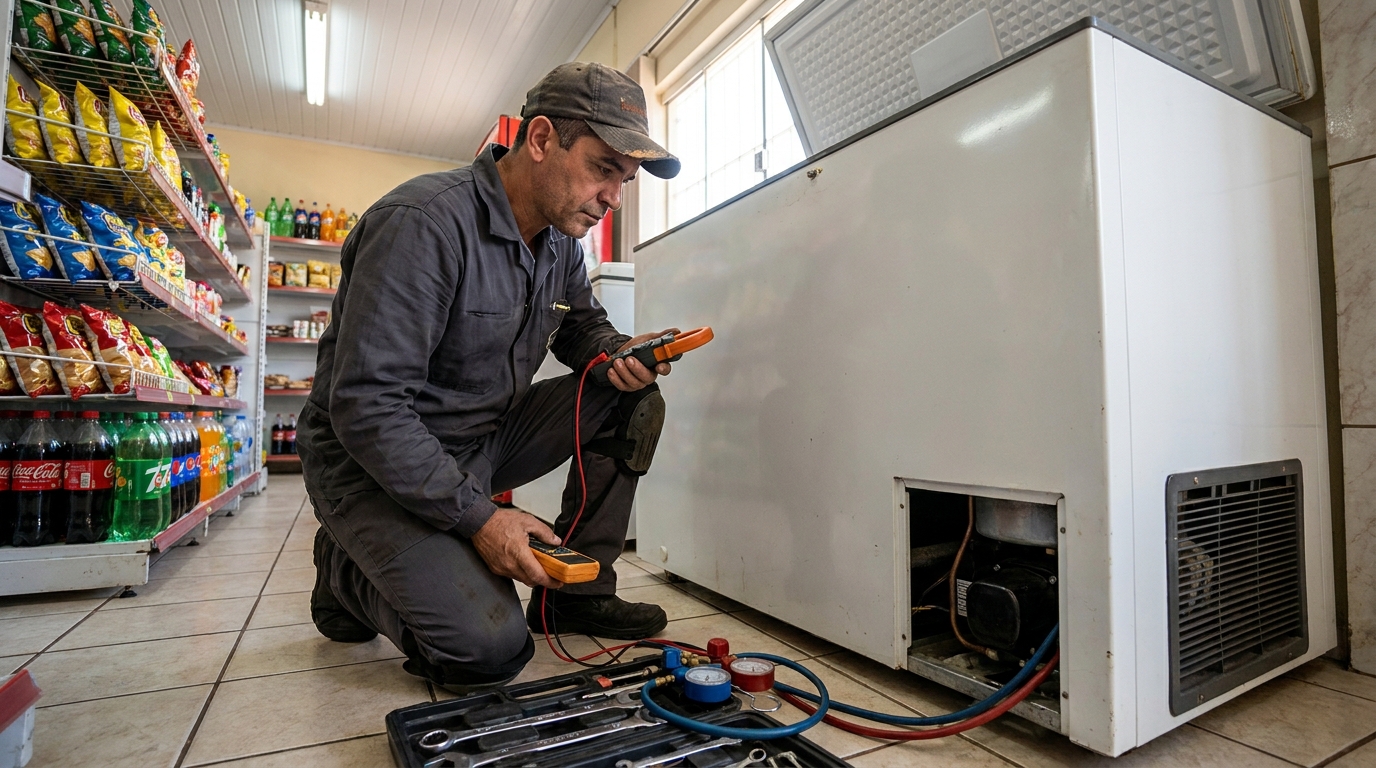 Conserto de placa eletrônica de freezer em Maringá‑PR
